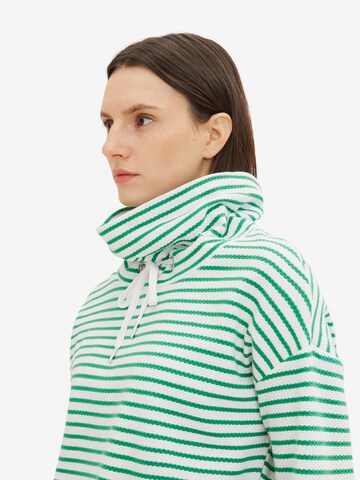 TOM TAILOR Sweatshirt in Green