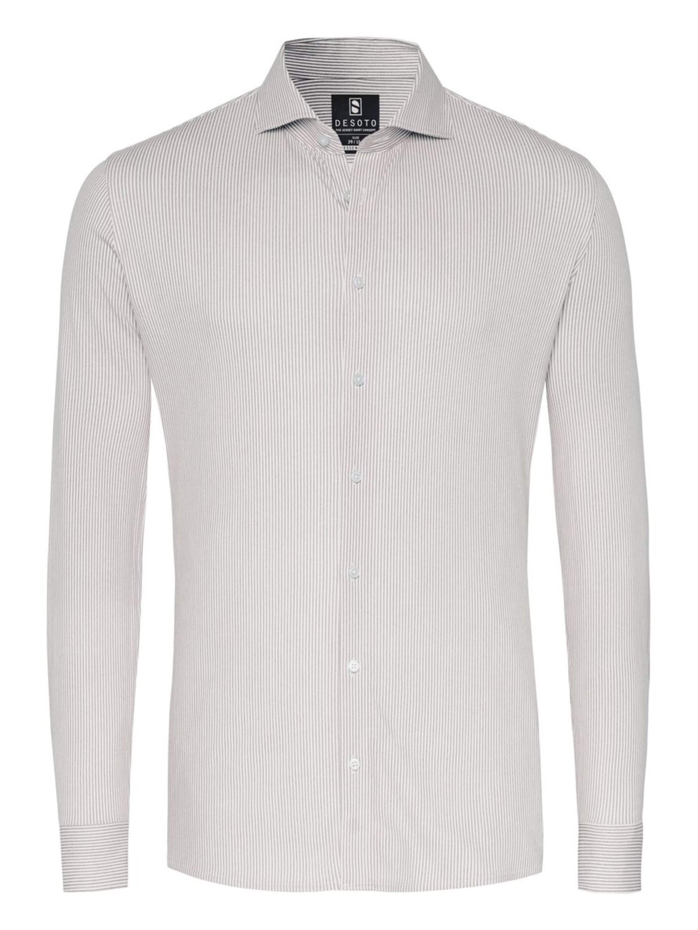 DESOTO Slim fit Button Up Shirt in Beige