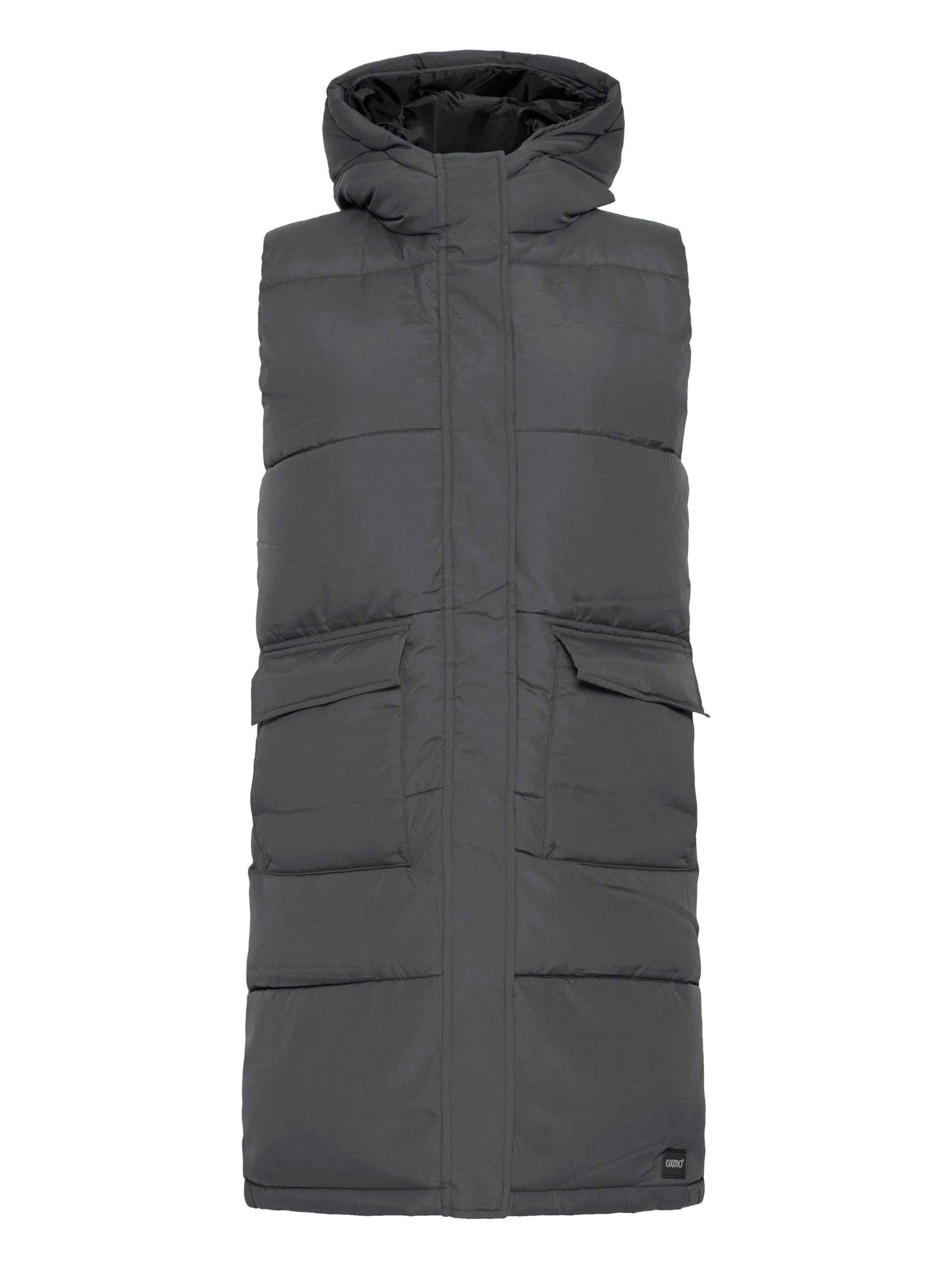 Gilet ' OXMINNA LONG ' di Oxmo in grigio: frontale