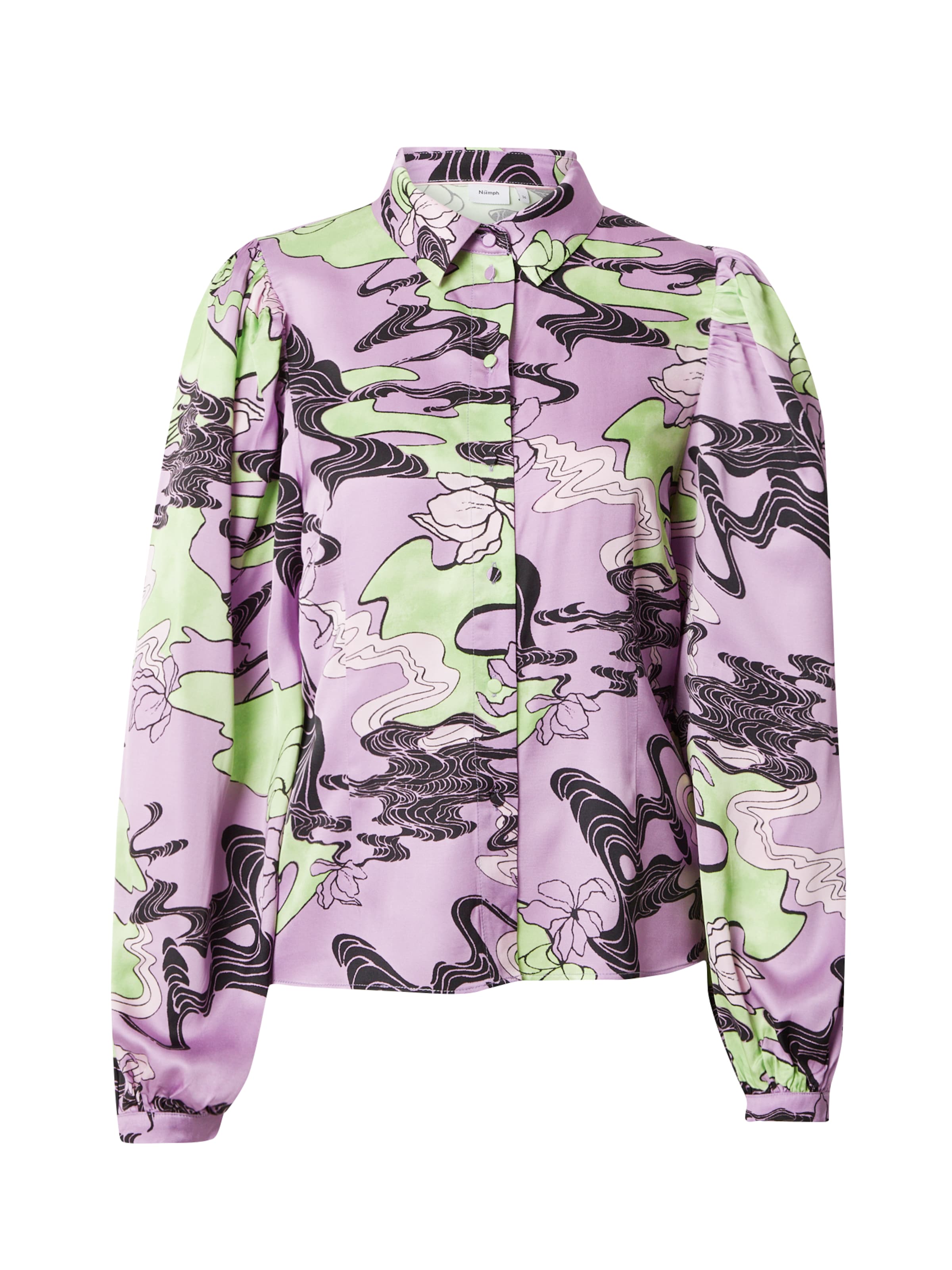 NÜMPH Bluzka 'WANDA' w kolorze fioletowy: przód