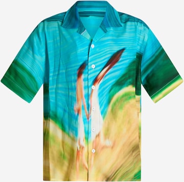 Bonsai - Regular Fit Camisa em mistura de cores: frente