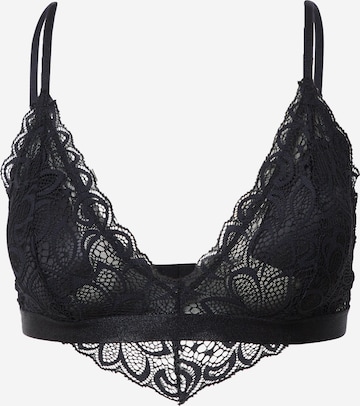 PIECES Bra 'Mawi' in Black: front