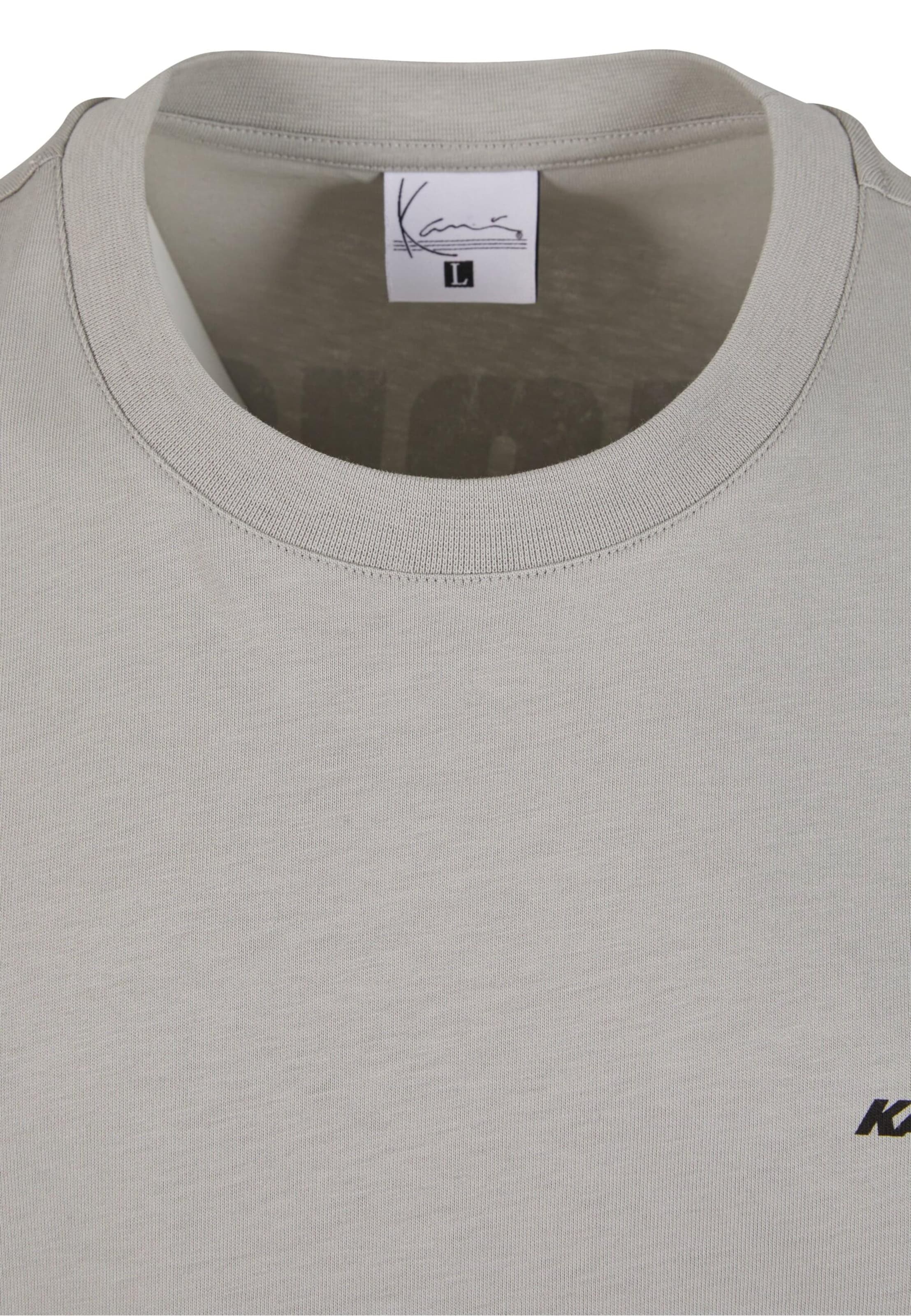 Maglietta 'Woven Signature Resist Love' di Karl Kani in grigio