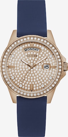 GUESS Analoog horloge ' LADY COMET ' in Blauw: voorkant