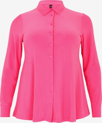 Yoek Blouse in Roze: voorkant