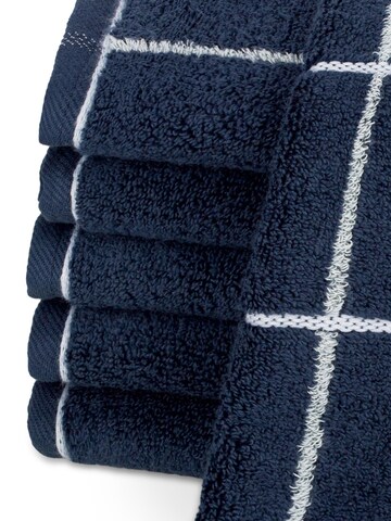 ROSS Handtuch 'Sensual Skin Karo'‌‌‌‌‌‌‌ in Blau