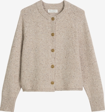 Marc O'Polo Gebreid vest in Beige: voorkant