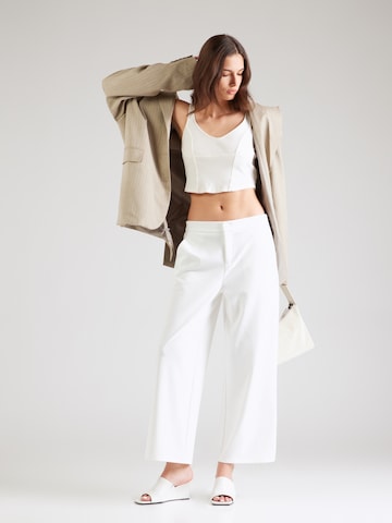 Wide leg Pantaloni 'BLAZER' de la Fransa pe alb