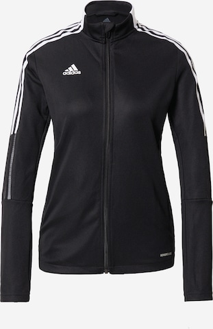 Vestes d’entraînement 'Tiro 21' ADIDAS SPORTSWEAR en noir : devant