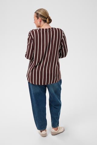 KAFFE CURVE Blouse 'KCSida' in Bruin