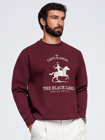 Ombre Sweatshirt i röd: framsida