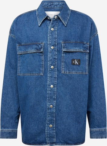 Veste mi-saison Calvin Klein Jeans en bleu : devant