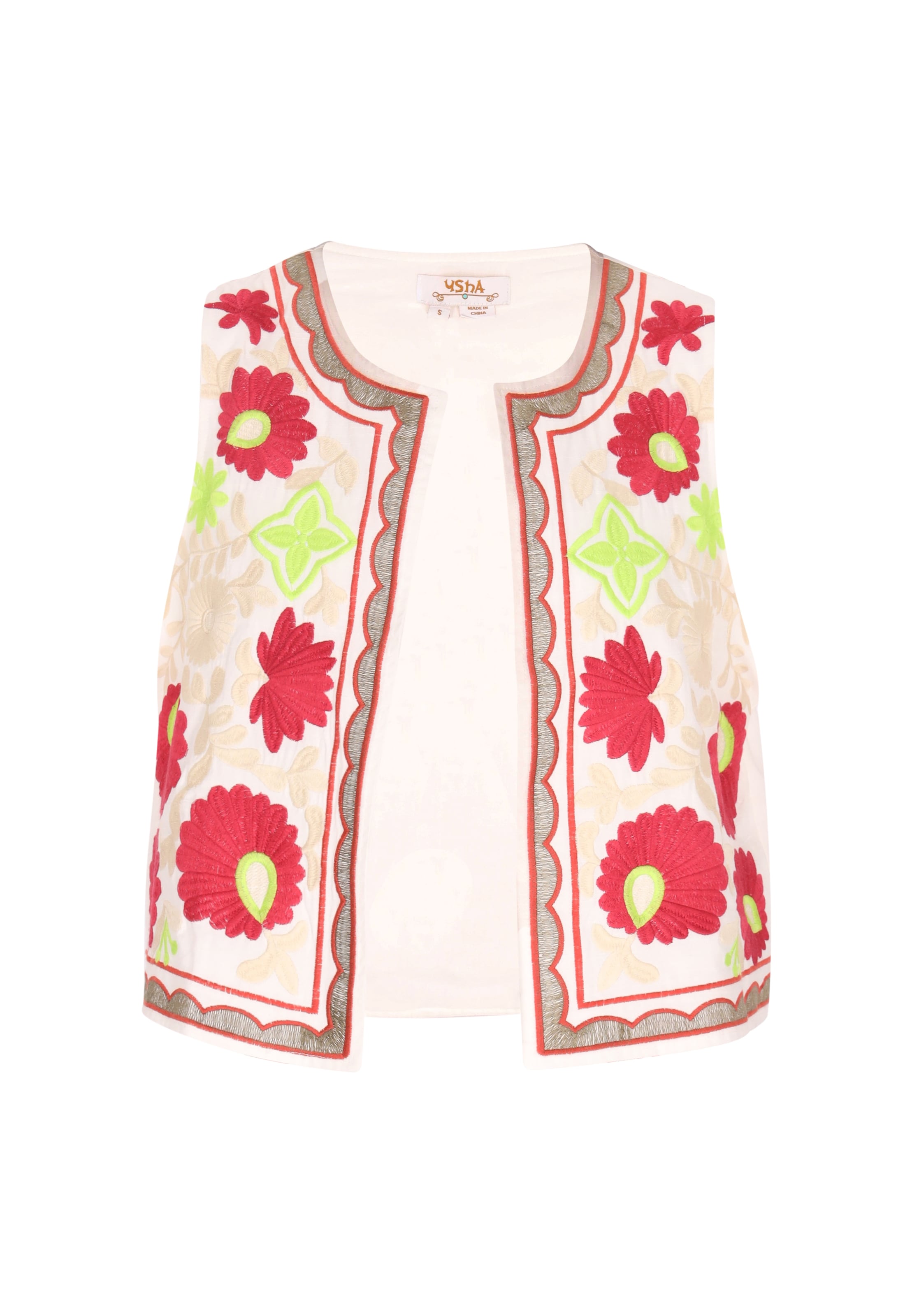 usha FESTIVAL Жилетка в Белый: спереди