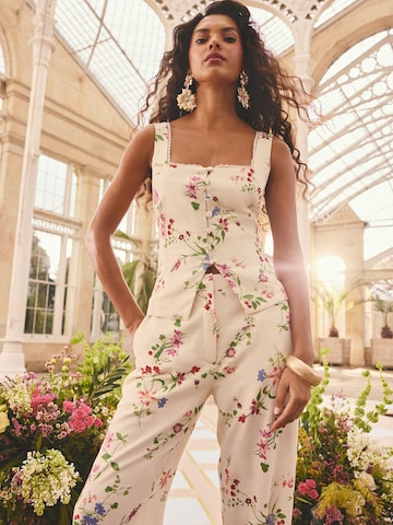 Haut love & roses en beige