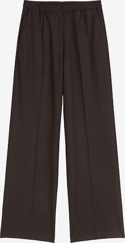 Marc O'Polo Wide Leg Suorat housut värissä ruskea: etupuoli