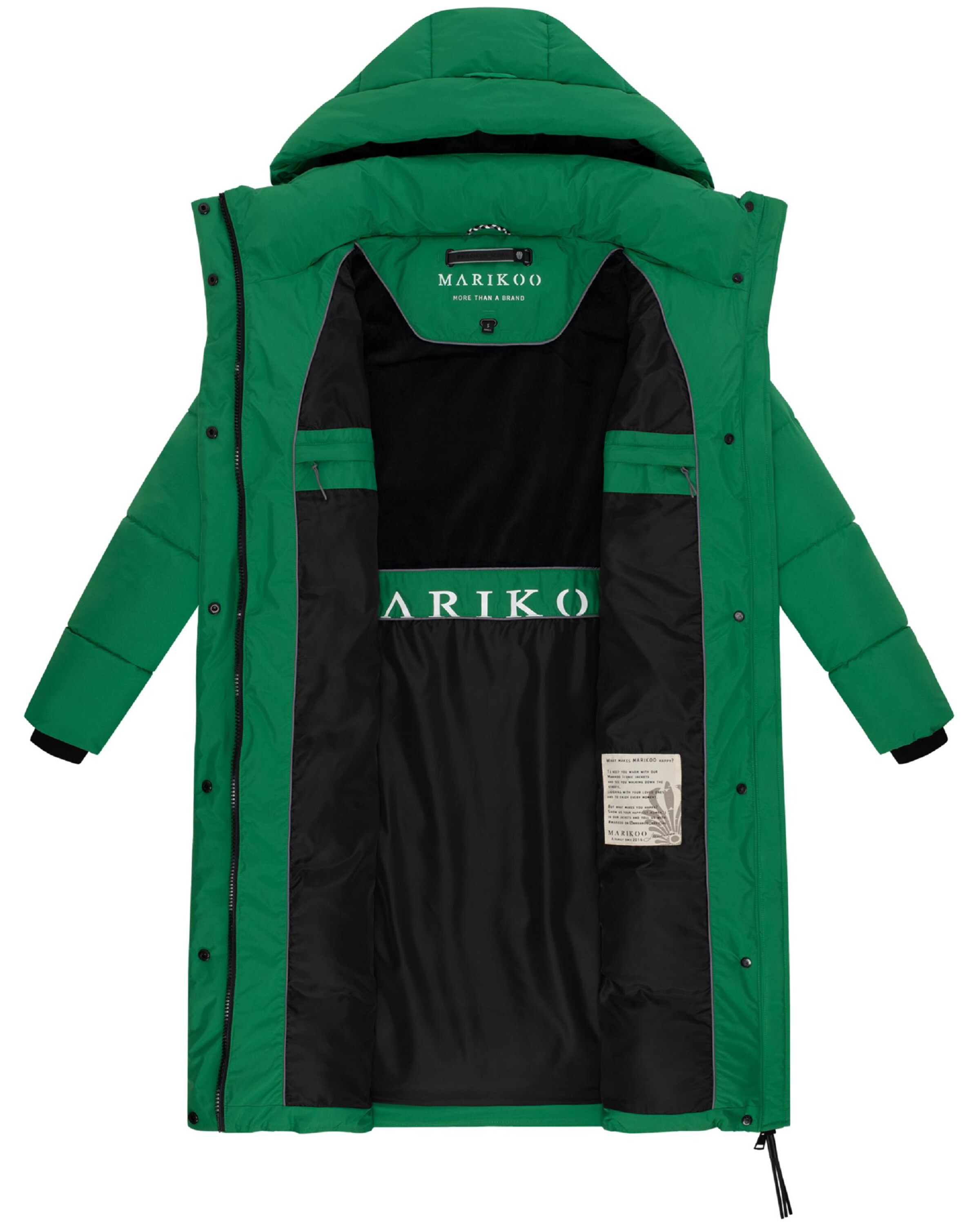 MARIKOO Winter Coat 'Chumanii XVI' in Green