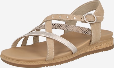 35 dydžio Sandalai 'DESERT KISS LOW - SEASIDE SLI' iš SKECHERS, spalva – tamsiai ruda / Auksas / rausvai pilka, Prekių apžvalga