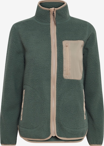 Fransa Fleece Jacket 'MILA JA 1' in Green: front