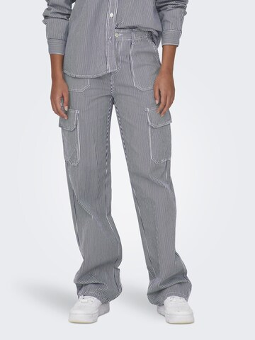 JDY Regular Pants in Blue: front