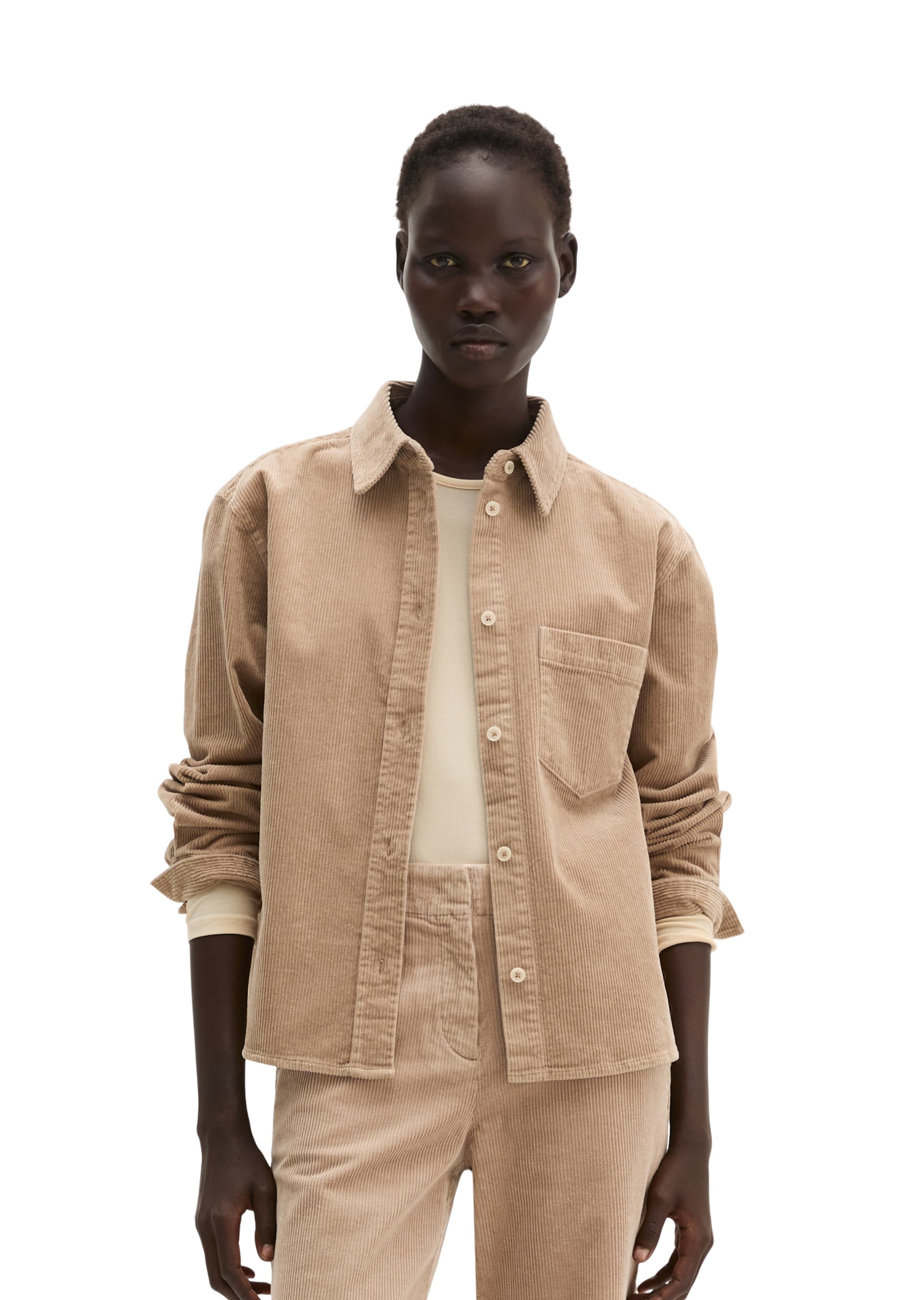 Marc O'Polo Blouse in Beige: front