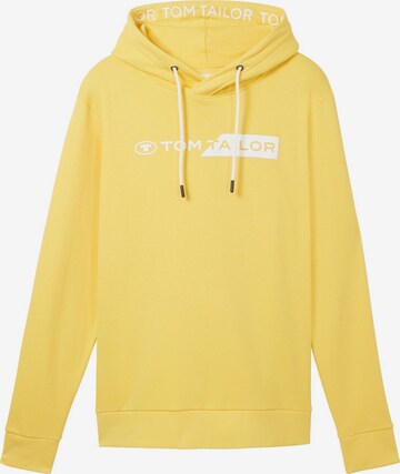 Sweat-shirt TOM TAILOR en jaune : devant