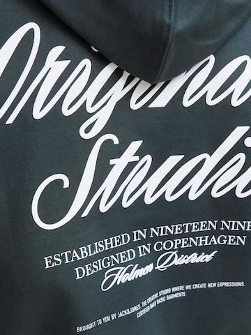 JACK & JONES Sweatshirt 'JORNorrebro' in Groen