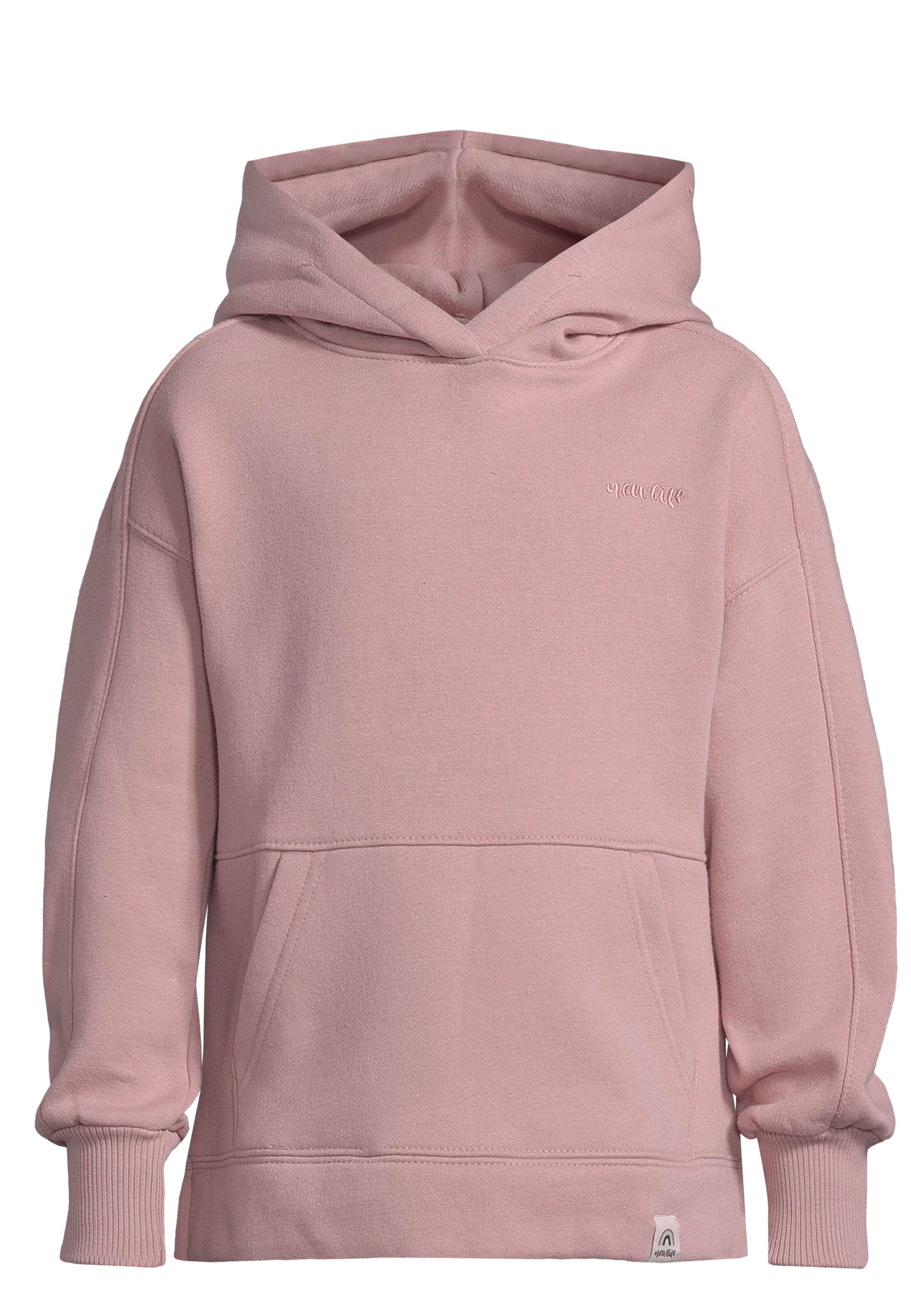 New Life Kapuzensweatshirt in Rot: Vorderseite