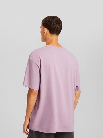 Bershka T-Shirt in Lila