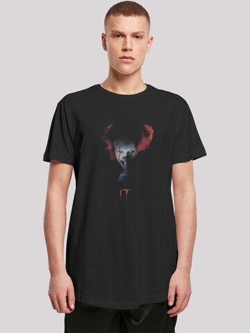 T-Shirt 'IT Film ES Stephen King Pennywise Quiet' F4NT4STIC en noir : devant