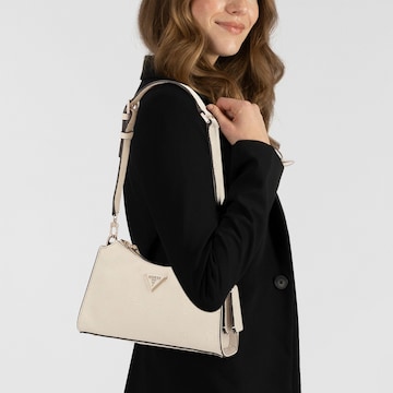 Geantă de umăr 'CRESIDIA II TOP ZIP SHLDR BAG' de la GUESS pe bej: față