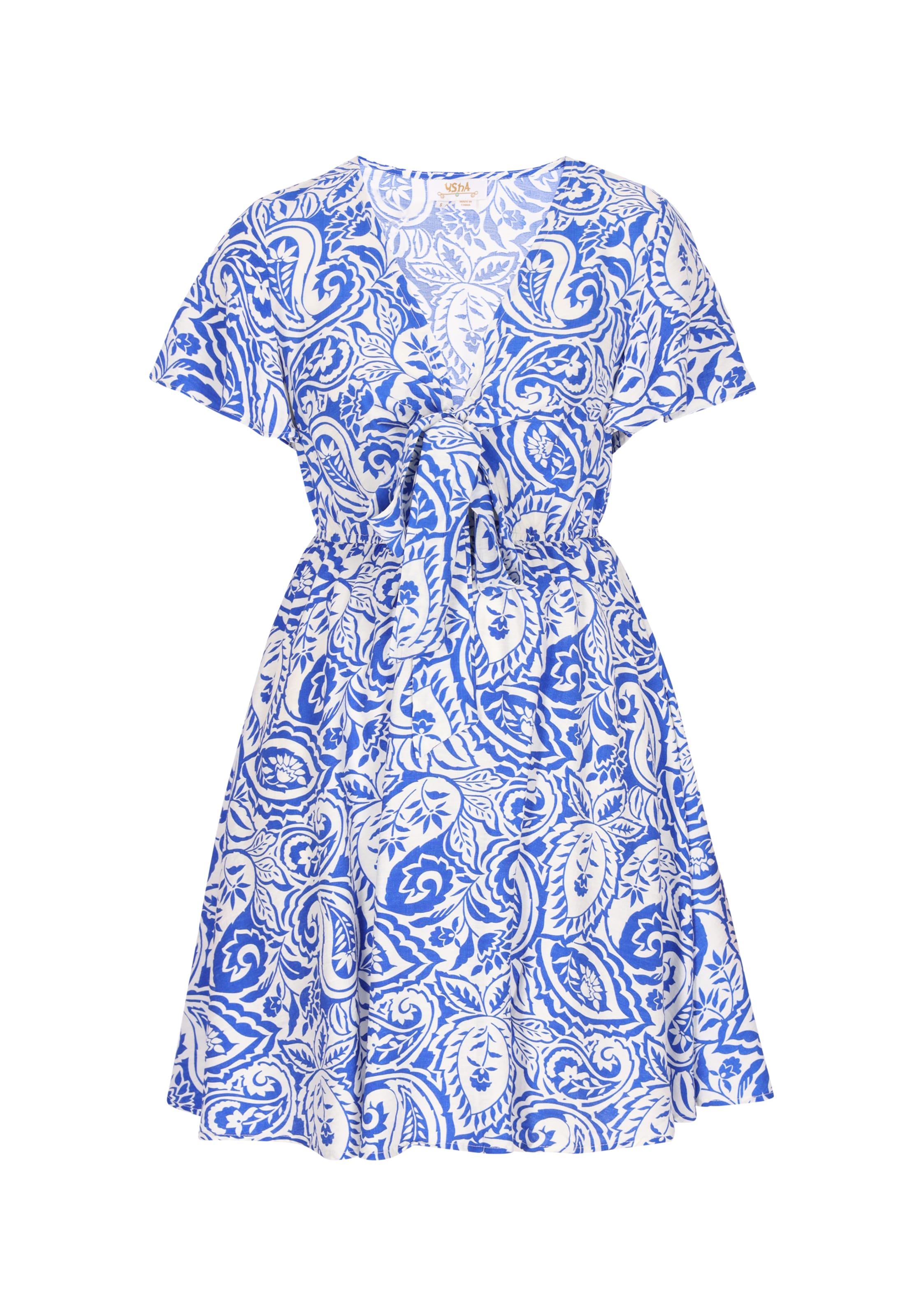 usha FESTIVAL Robe en bleu / blanc, Vue avec produit