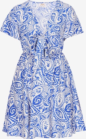 Robe usha FESTIVAL en bleu : devant