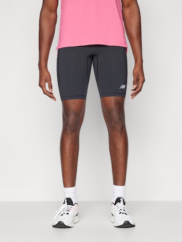 new balance Skinny Sportbroek in Zwart: voorkant