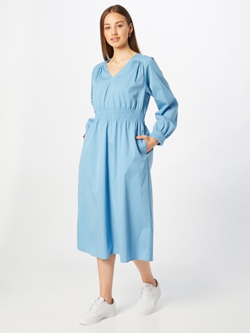 MSCH COPENHAGEN Платье-рубашка 'Leonita Lana' в Синий: спереди