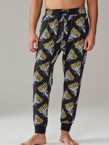 Next Pyjamas lång 'Nirvana' i svart: framsida