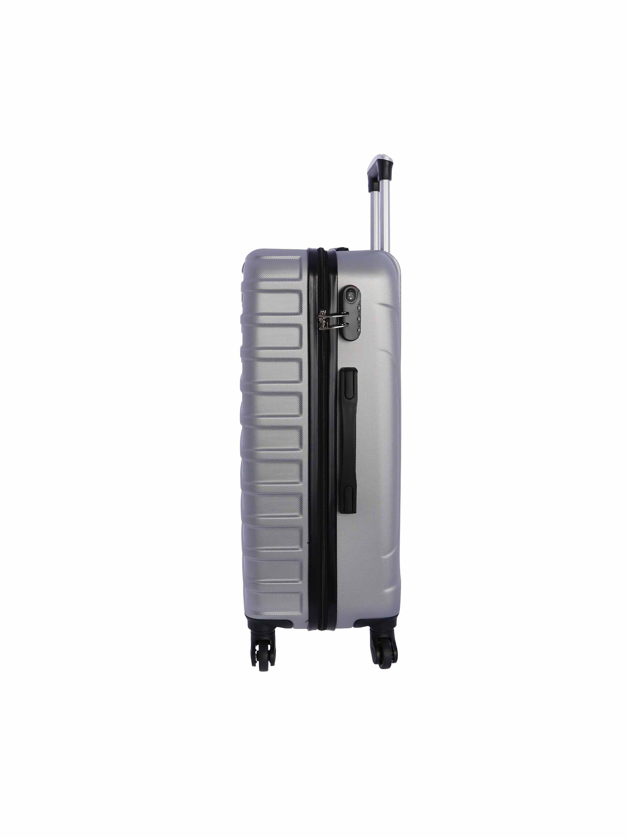 Coronel Tapioca - Carrito 'Coronel Tapioca Maleta Mediana 23 kg | Maleta de Viaje Rígida con 4 Ruedas Dobles 360º, Candado numérico y Asa Telescópica | Equipaje Resistente al Agua para Viajes en Avión' en plata