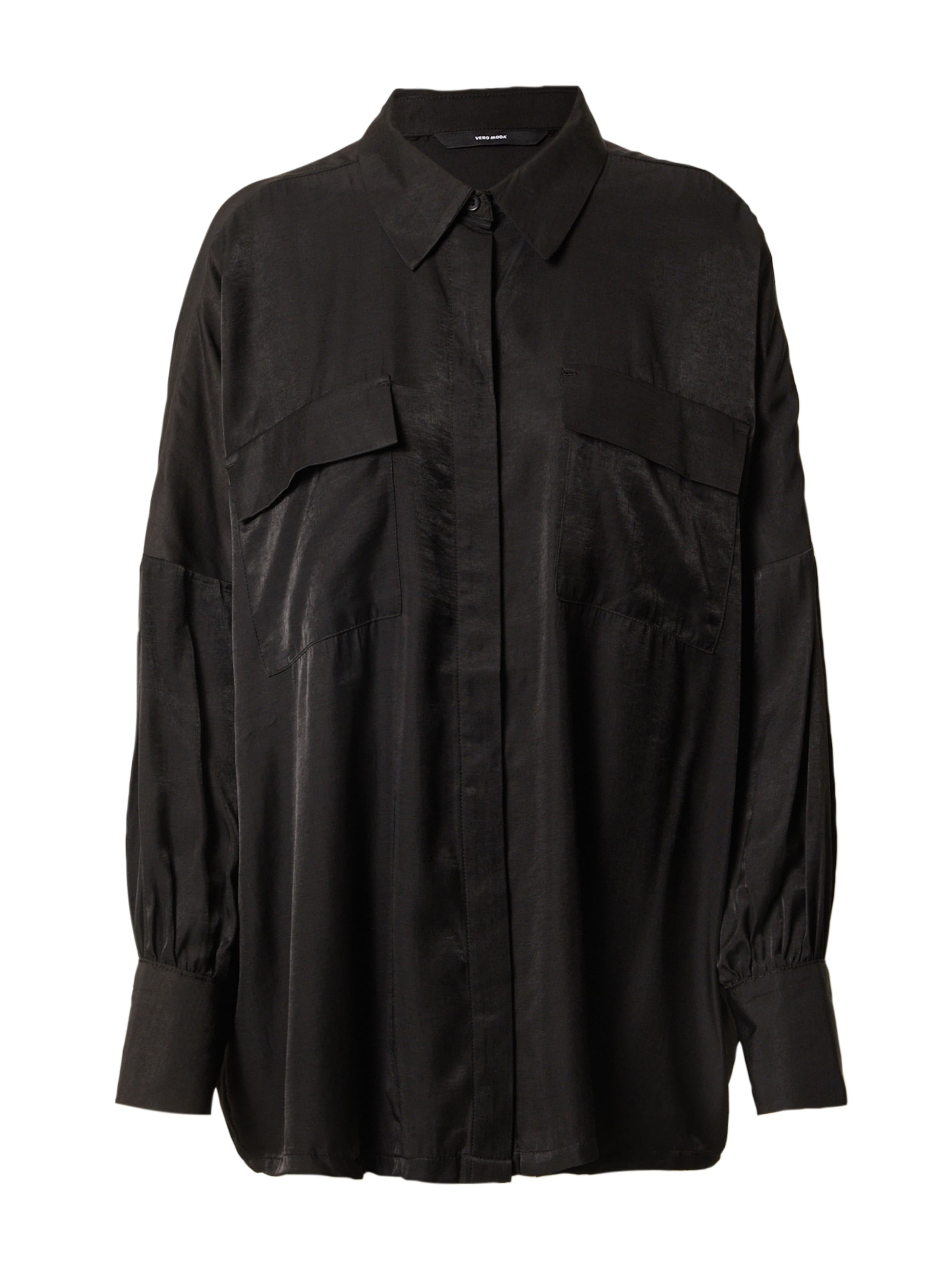 VERO MODA Μπλούζα 'TIKA' σε μαύρο: μπροστά