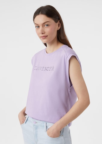 T-shirt comma casual identity en violet : devant