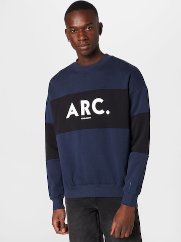 !Solid Sweatshirt 'Caius' in Blue: front