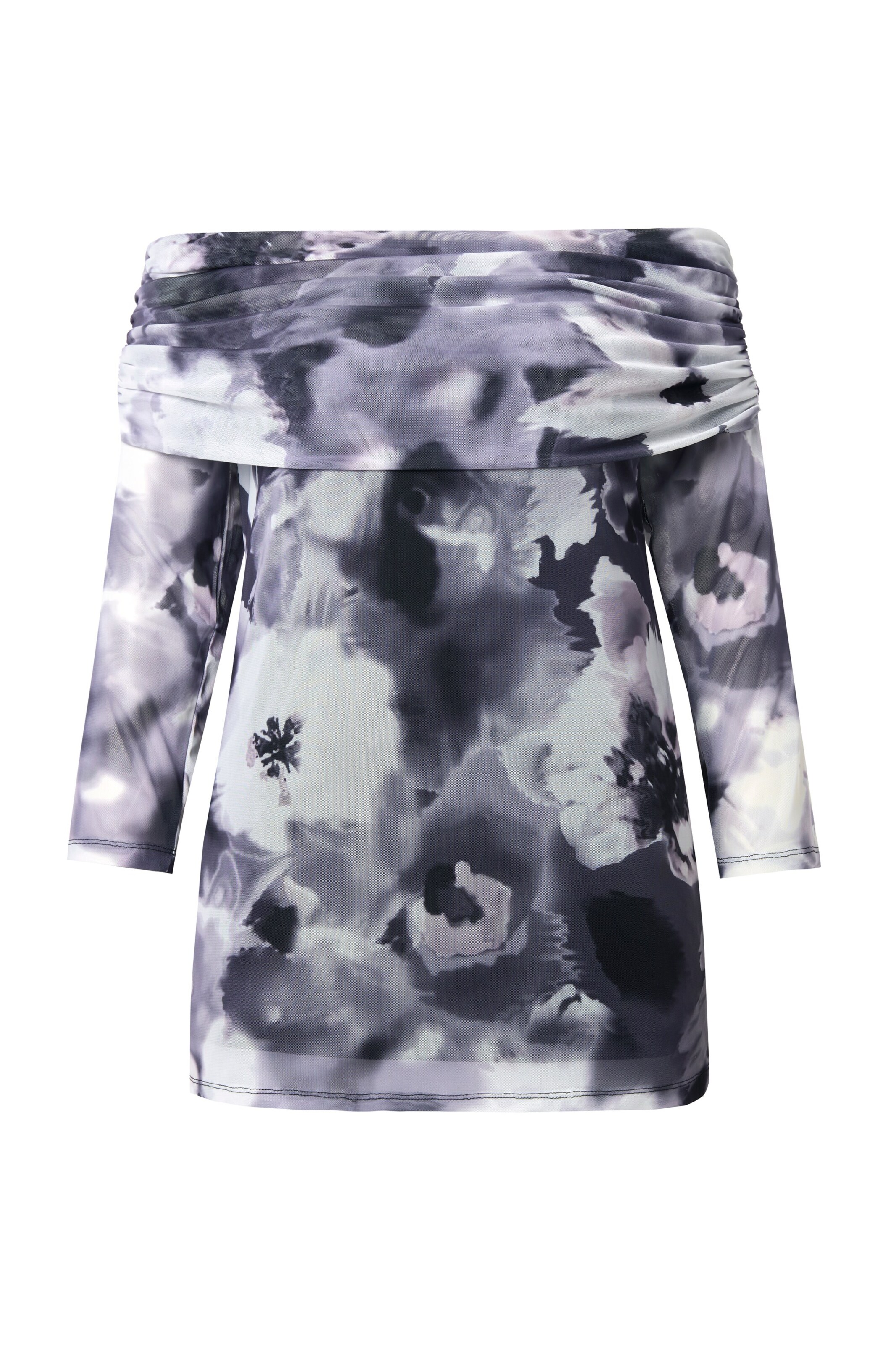 Ulla Popken Shirt in Grey / Black, Item view