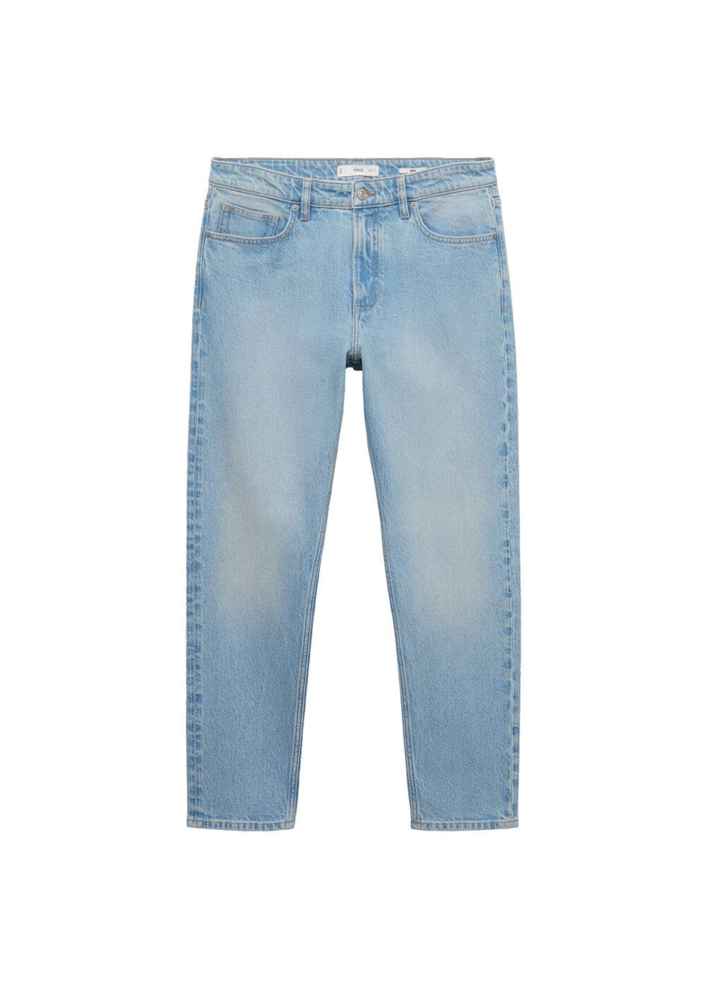 MANGO MAN Tapered Jeans 'Ben' in Blau: Vorderseite