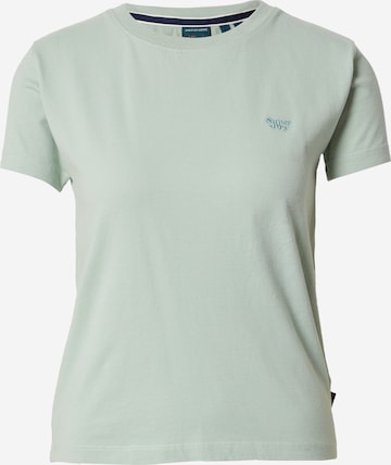 T-shirt 'Essential' Superdry en vert : devant