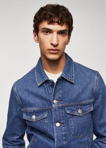 MANGO MAN Between-Season Jacket 'Ryan' in Blue