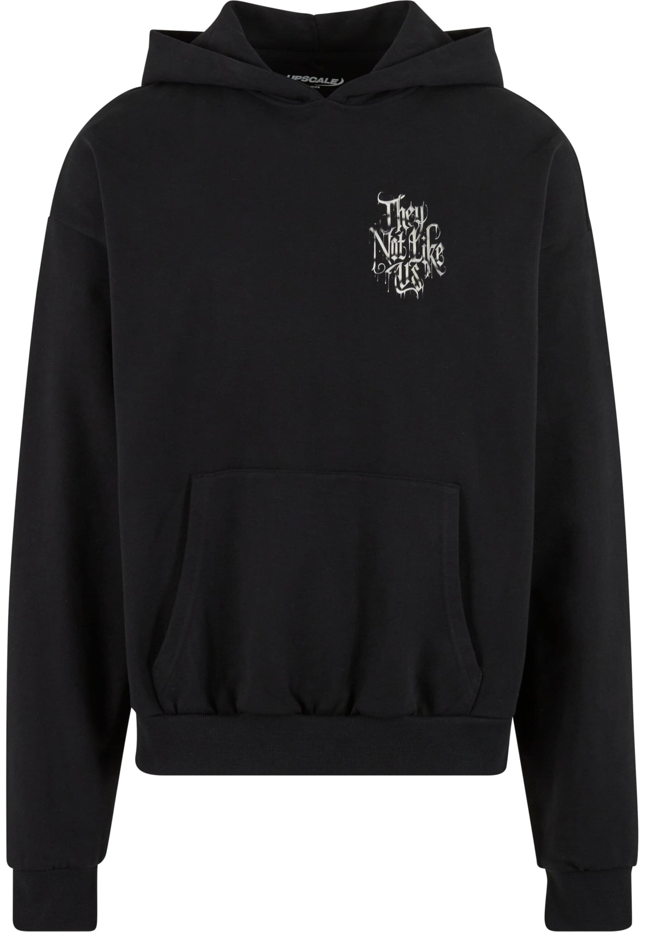 MT Upscale Sweatshirt 'Not Like Us' in Schwarz: Vorderseite