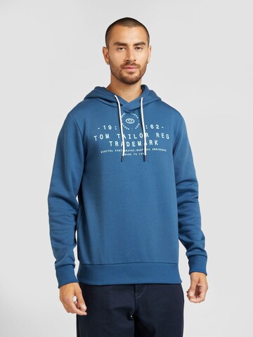 Sweat-shirt TOM TAILOR en bleu : devant