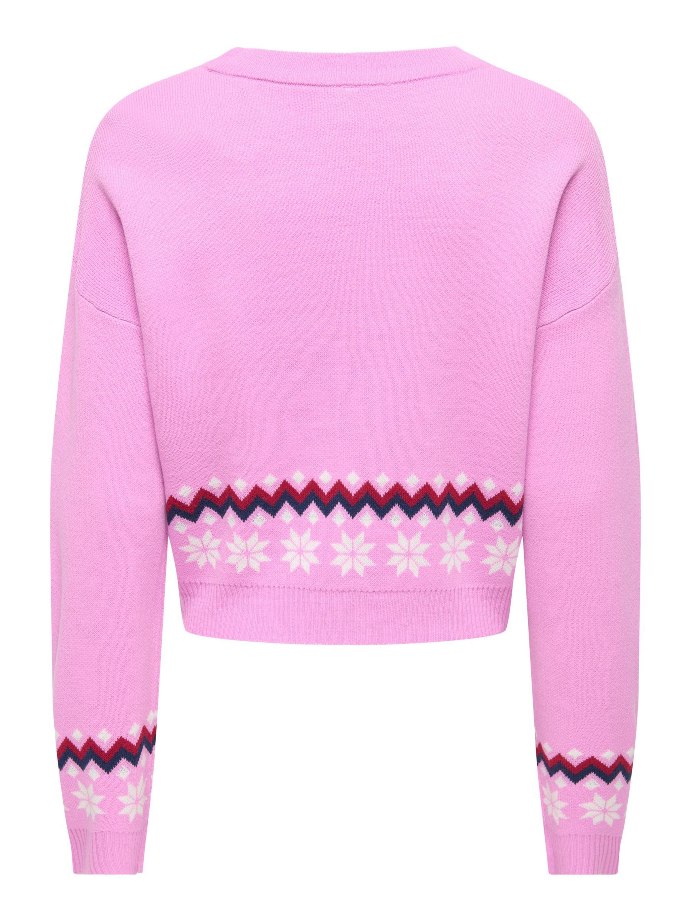 Pullover 'Xmas Jollie' di ONLY in rosa