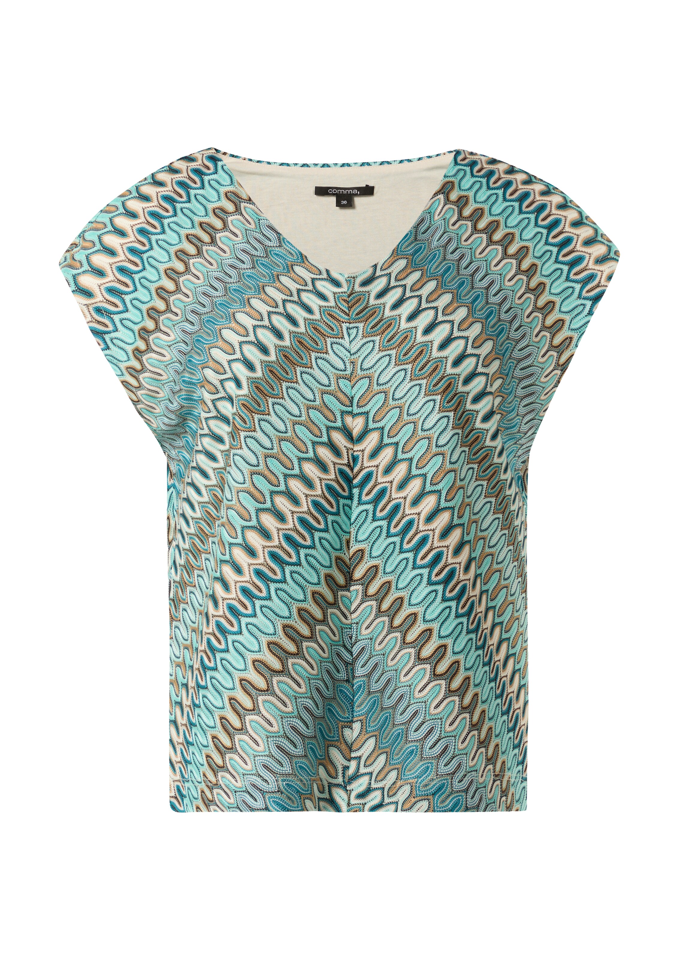 COMMA Shirt in Blau: Vorderseite