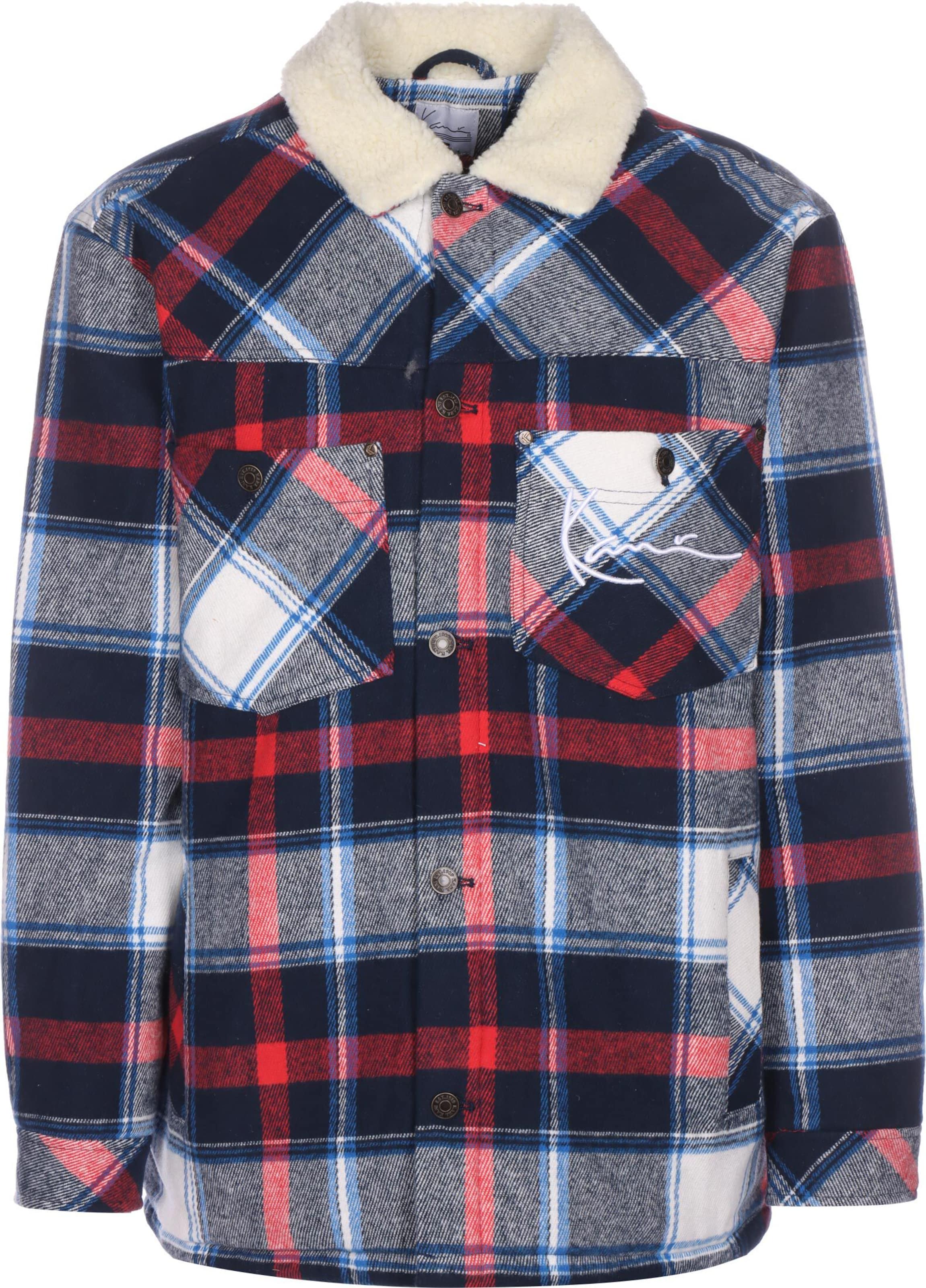 Veste mi-saison Karl Kani en bleu : devant