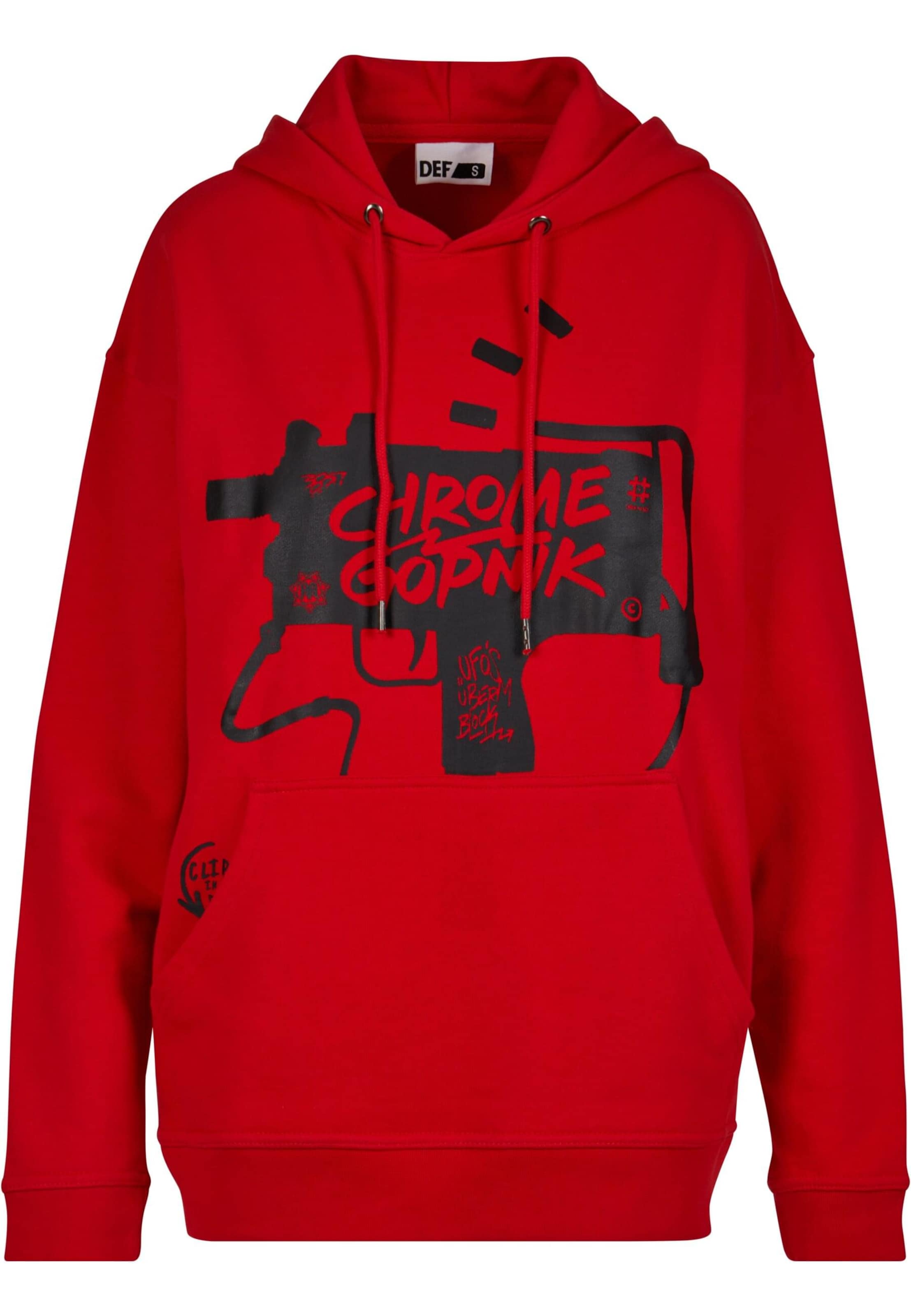 DEF Mikina – červená: přední strana