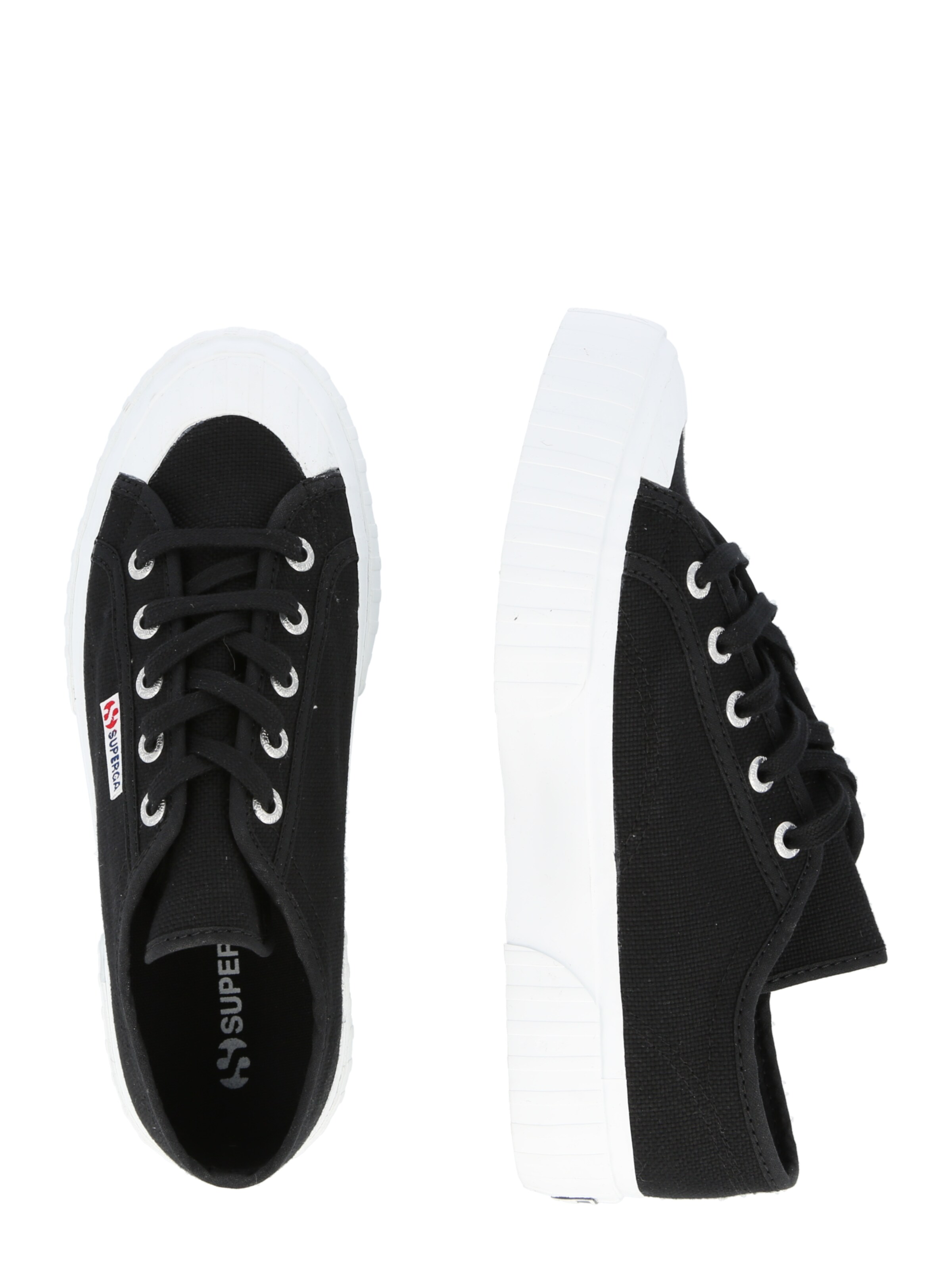 SUPERGA Platform trainers in Black